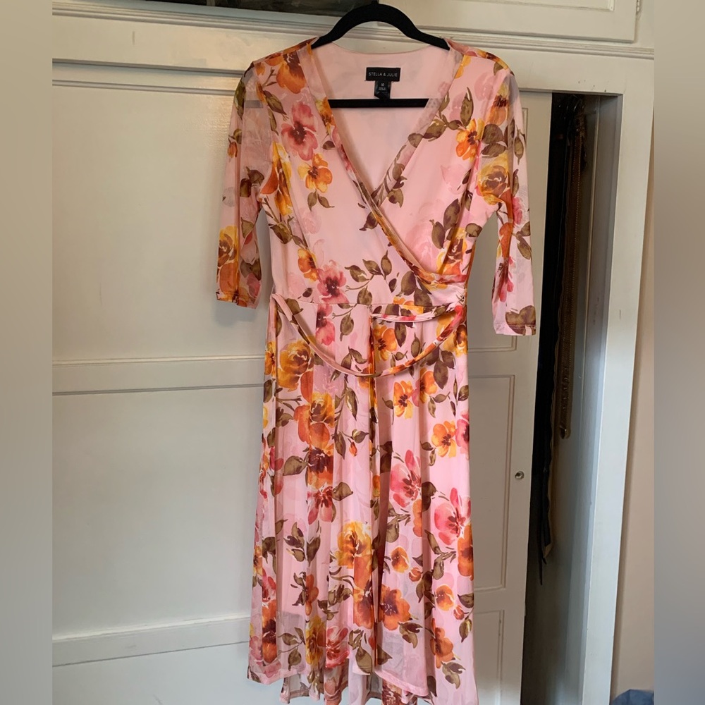 Pink floral dress - Spring is in the air!